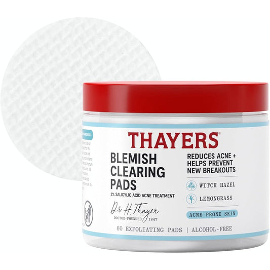 Thayers Blemish Clearing Acne Pads front view packaging