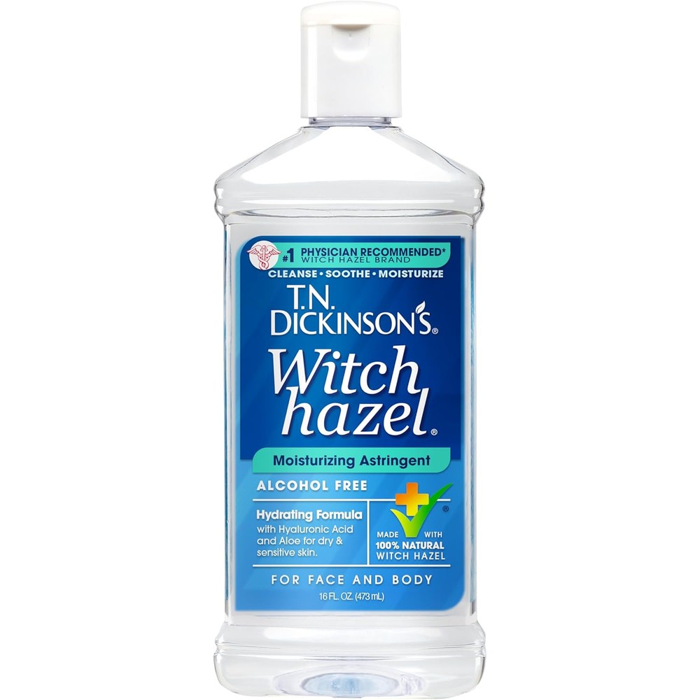 T.N. Dickinson's Witch Hazel Alcohol Free Moisturizing Astringent 16 Fluid Ounce front view