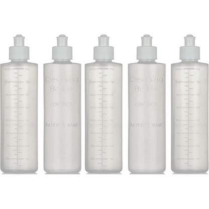 Easy Glide Lavette Perineal Cleansing Irrigation Bottles front view showing the five pack set for postpartum care.