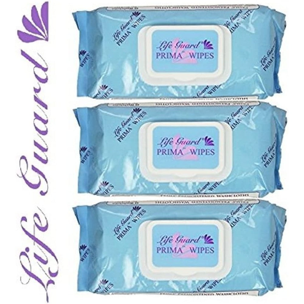 Prima Wipes Adult Washcloths 3 pack front view
