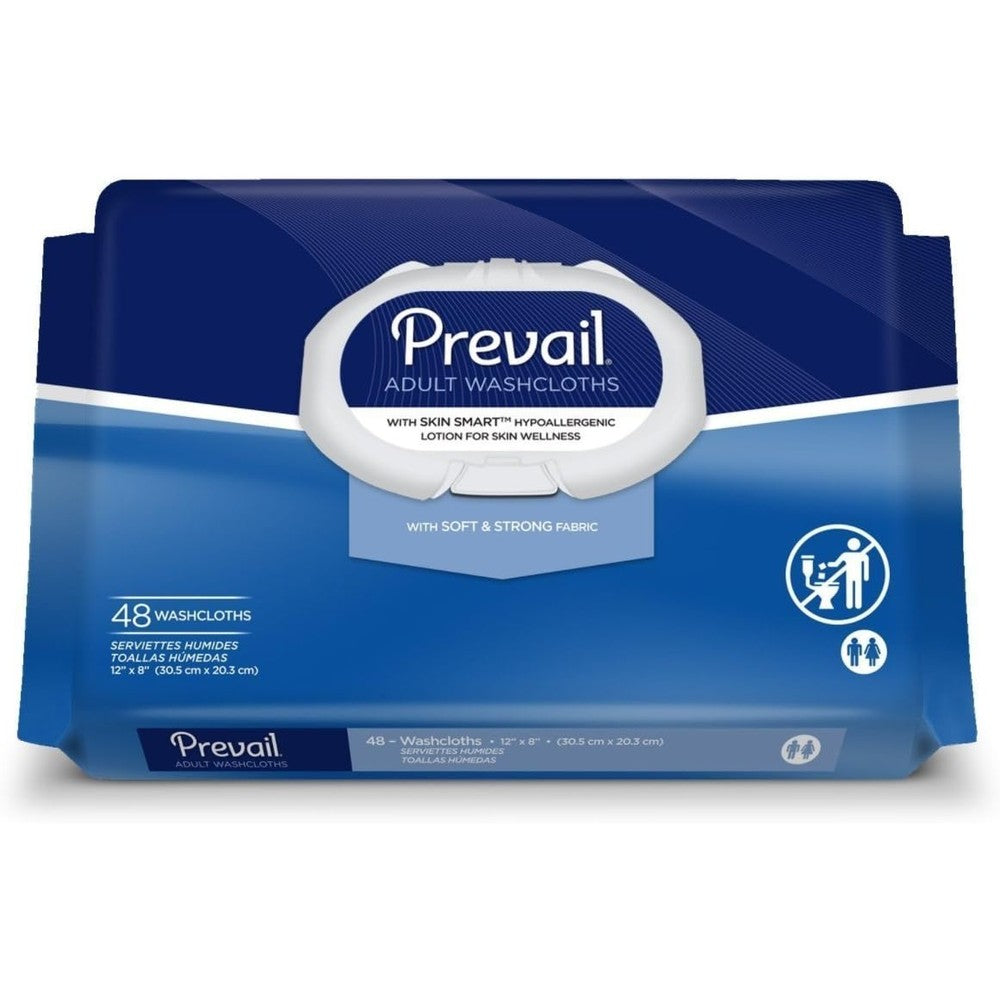 Prevail Soft Pack Adult Washcloths Unisex Incontinence Wipes Disposable Wipes For Men And Women 12 Inches By 8 Inches 576 Count - Image 1