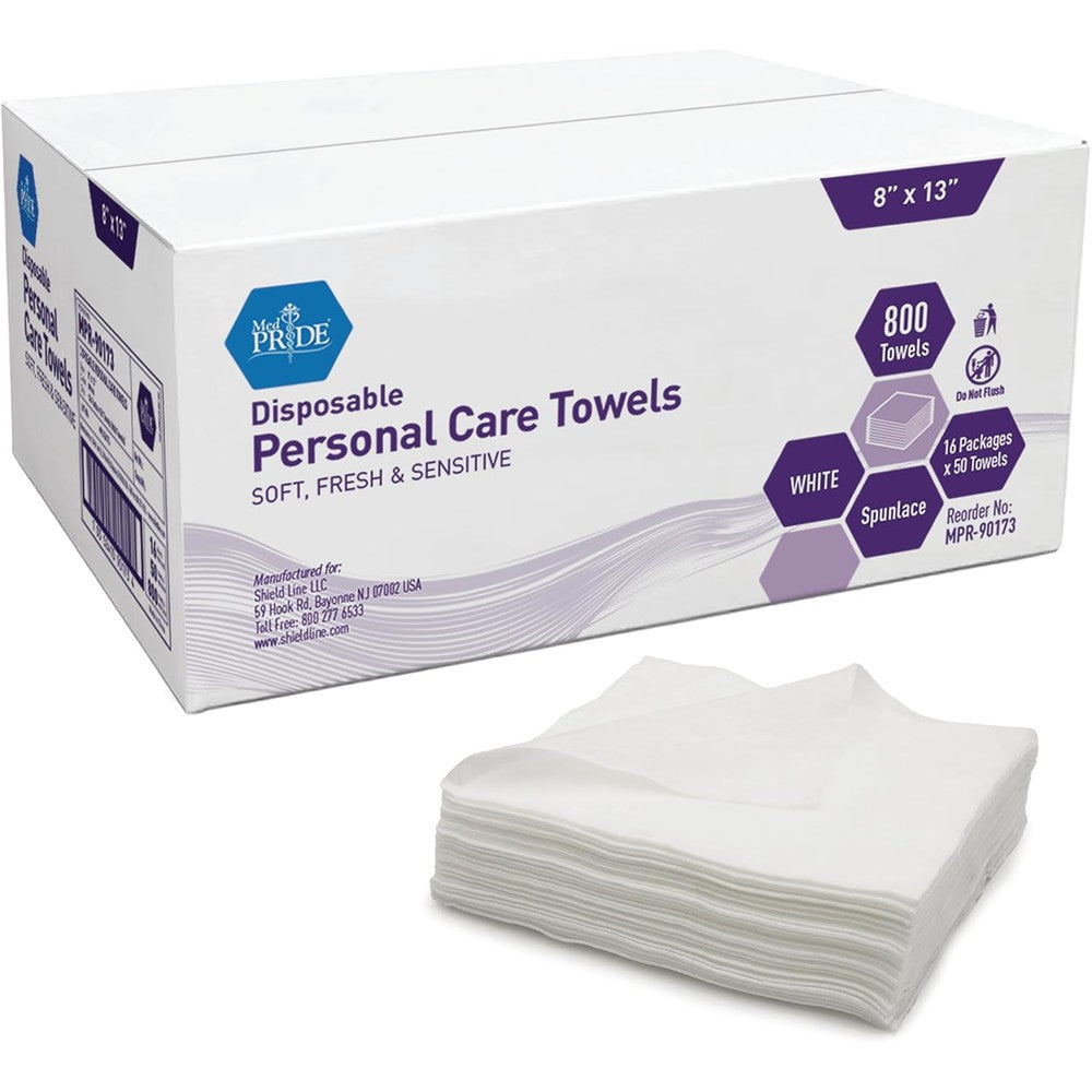 Med Pride Disposable Dry Wipes 800 count box front view