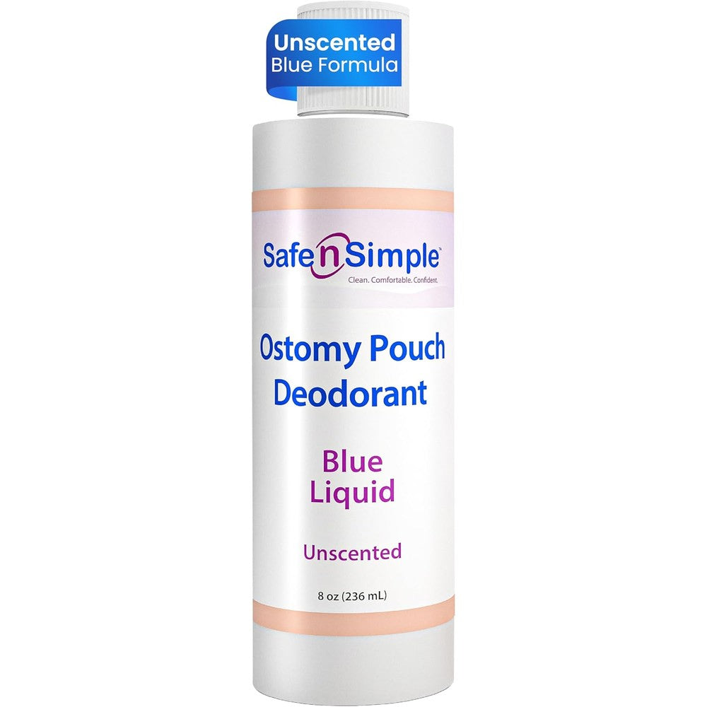 Safe n' Simple Ostomy Pouch Deodorant Classic Blue 8 Fluid Ounce front view