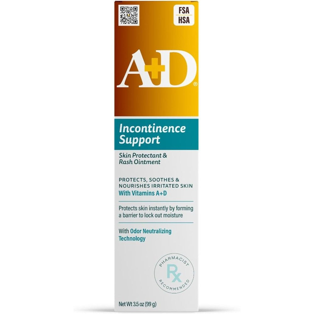 A+D Incontinence Support Skin Protectant front view tube for rash treatment