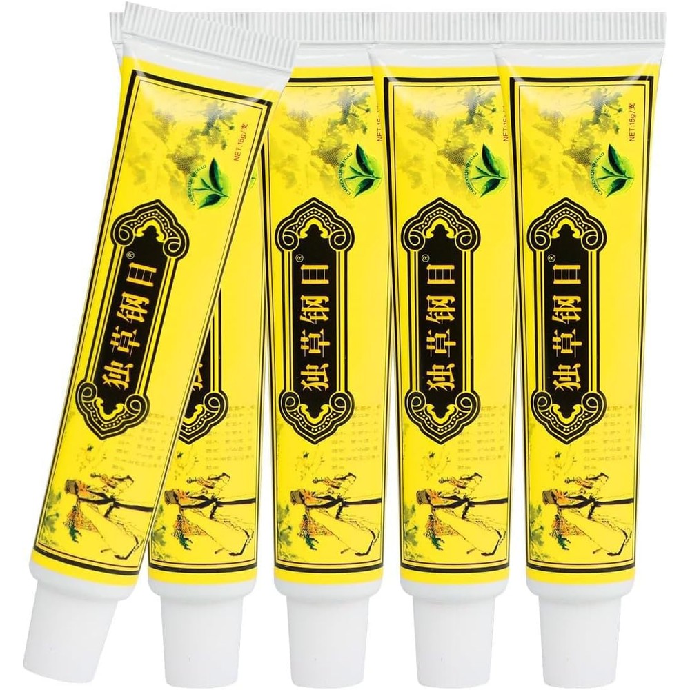 BaiSntg Chinese herbal eczema psoriasis cream tubes front view for dermatitis relief