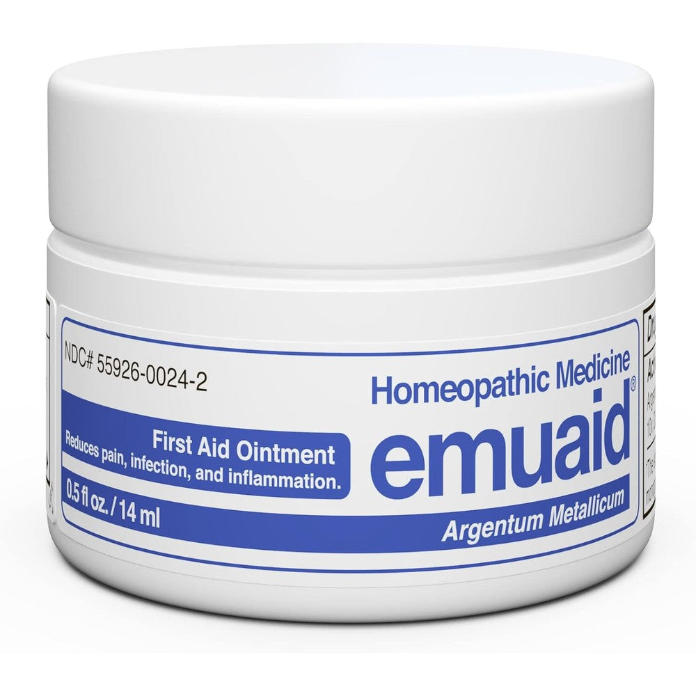 Emuaid regular strength ointment 0.5 ounce jar front view for eczema relief