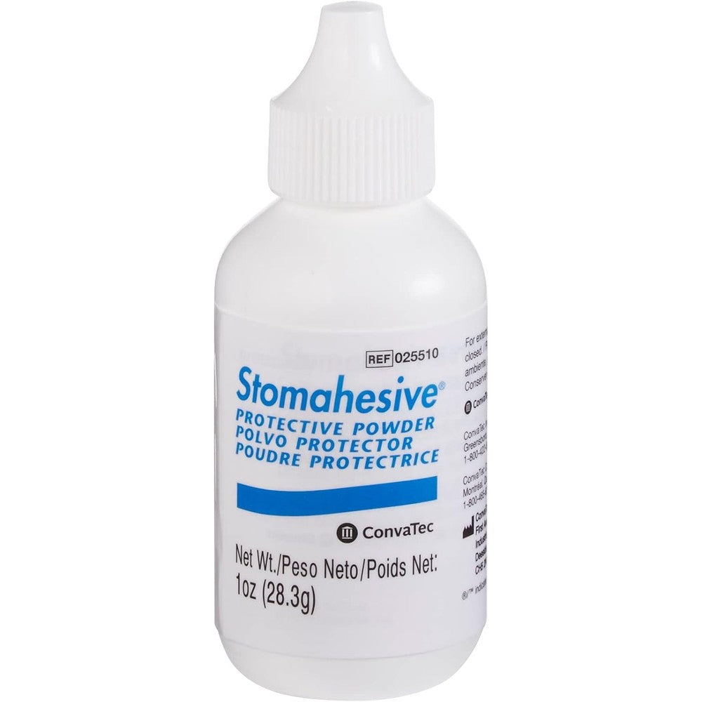 ConvaTec Stomahesive Protective Powder one ounce bottle front view medical ostomy care