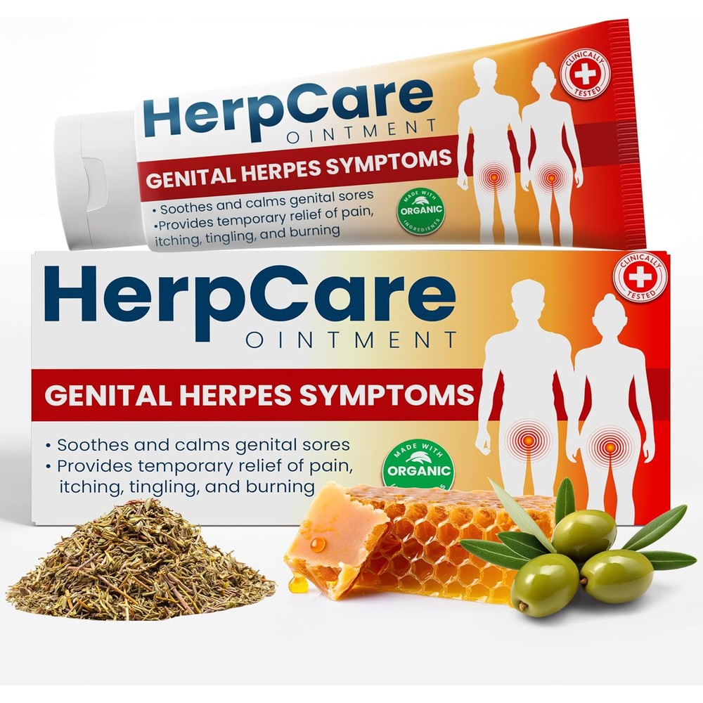 FemiClear Herpcare Fast Acting Genital Herpes Relief Ointment front view packaging