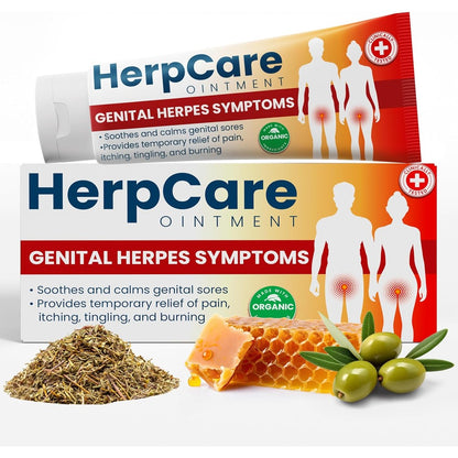 FemiClear Herpcare Fast Acting Genital Herpes Relief Ointment front view packaging