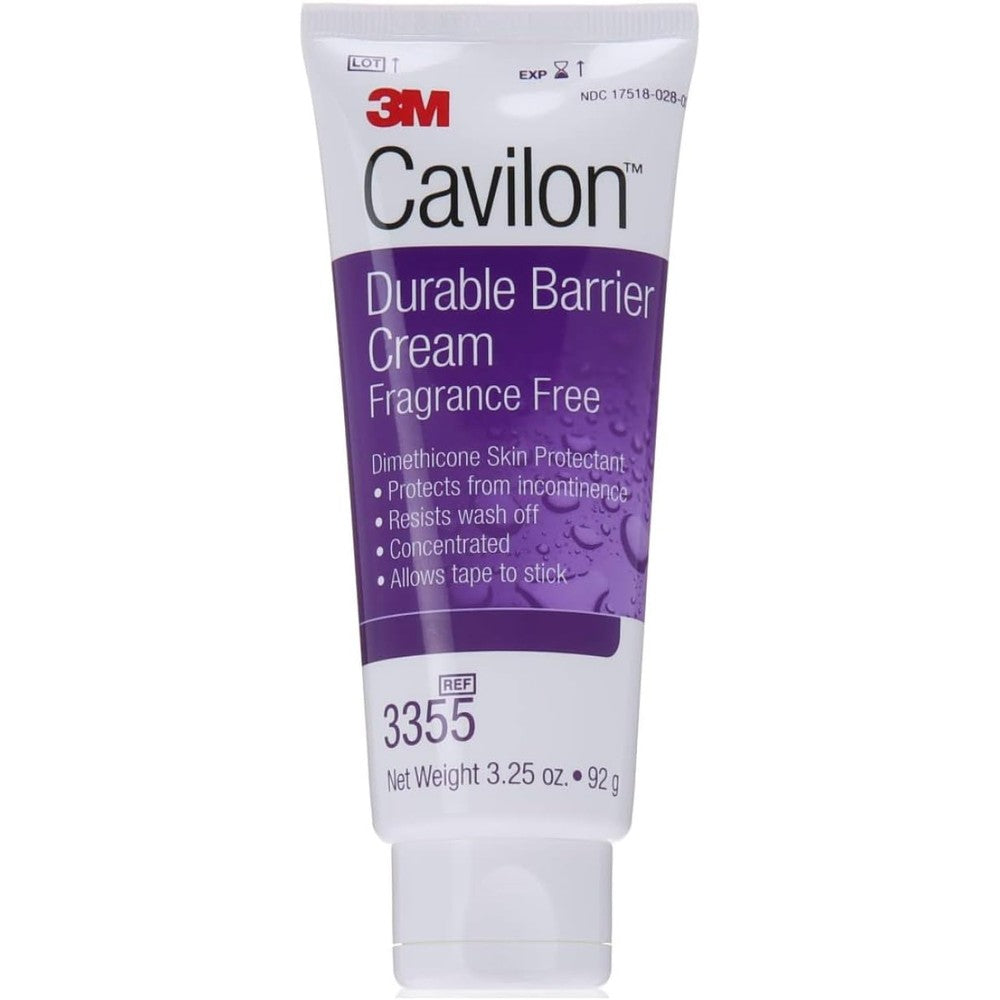 3M Cavilon Durable Barrier Cream 3.25 Ounce front view skin protectant tube.