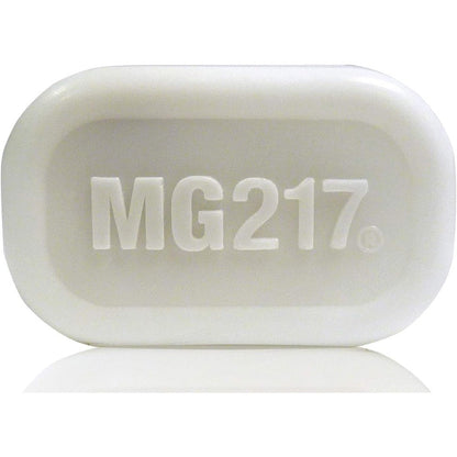 MG217 Psoriasis Dead Sea Exfoliating Bar Soap front packaging view for psoriasis relief