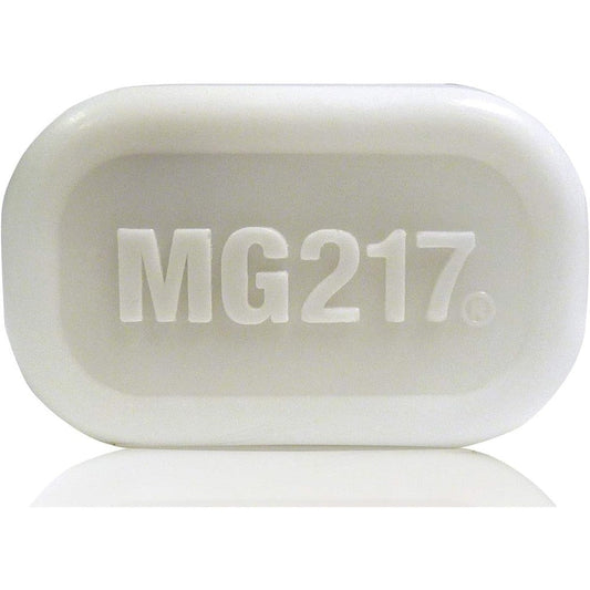 MG217 Psoriasis Dead Sea Exfoliating Bar Soap front packaging view for psoriasis relief