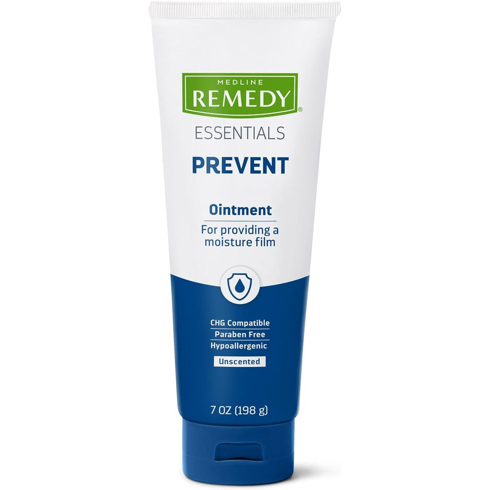 Medline Remedy Essentials Moisture Barrier Ointment 7 Ounce front tube view showing product label details.