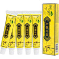 BaiSntg Chinese Herbal Eczema Psoriasis Creams front view showing five topical tubes for dermatitis relief.