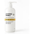 Eczema Honey Soothing Body Wash front view of the thirteen ounce bottle for daily eczema treatment