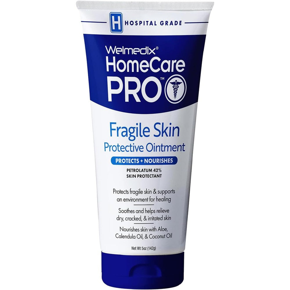 Welmedix Fragile Skin Protective Ointment 5 ounce tube front view for eczema relief