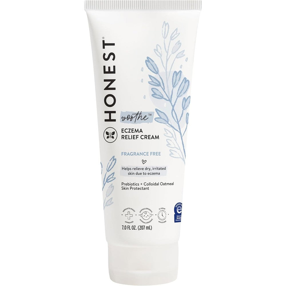 The Honest Company Eczema Soothing Therapy Cream front view for sensitive baby skin