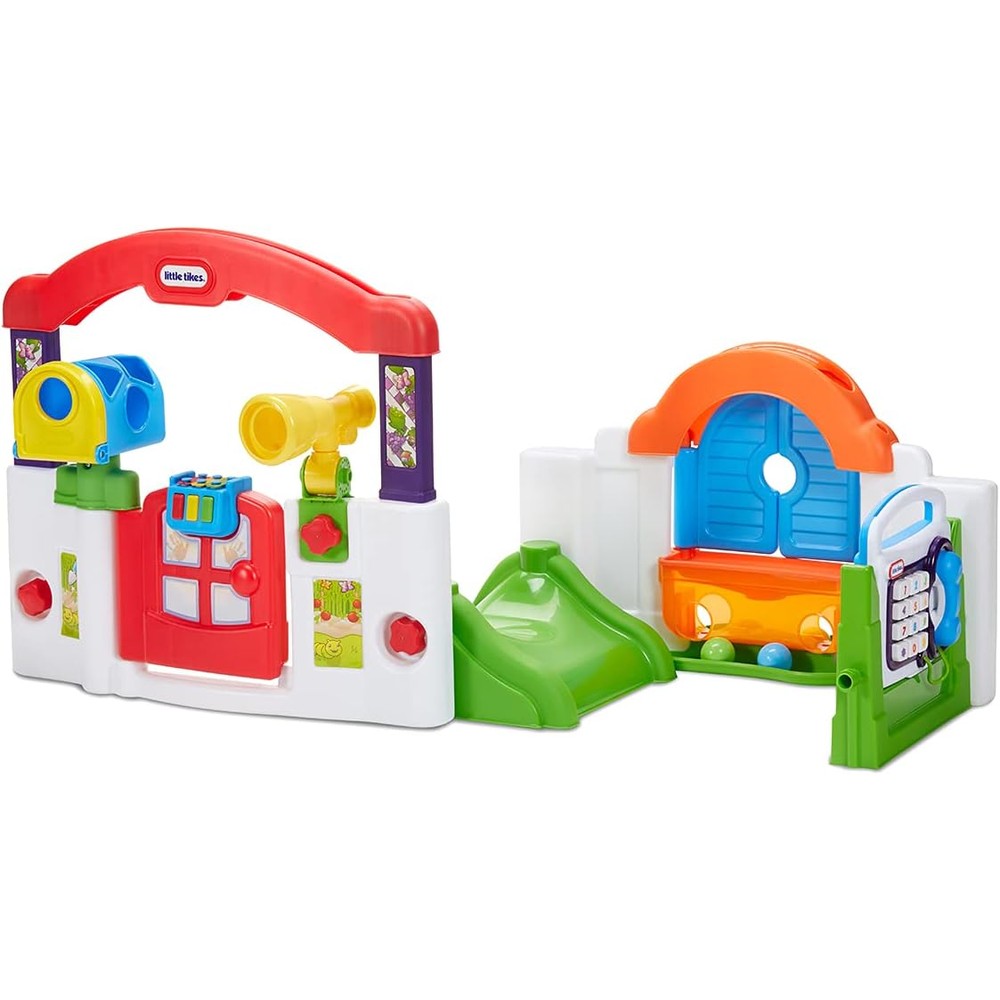 Little Tikes Activity Garden multi color front view interactive playhouse