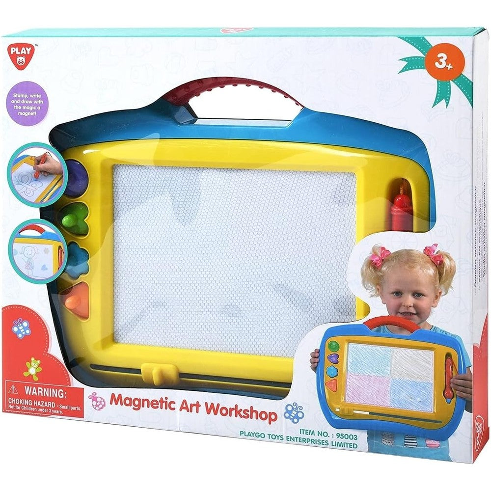 PlayGo Magnetic Art Workshop portable drawing board for kids front view