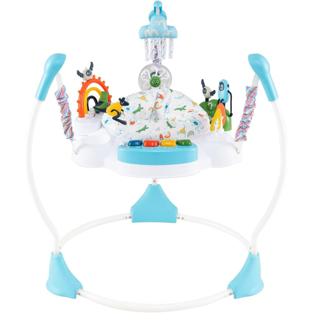 Infans baby activity center jumper front view toy station