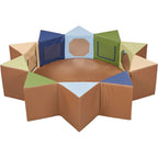 ECR4Kids SoftZone Wall of Mirrors Activity Center front view