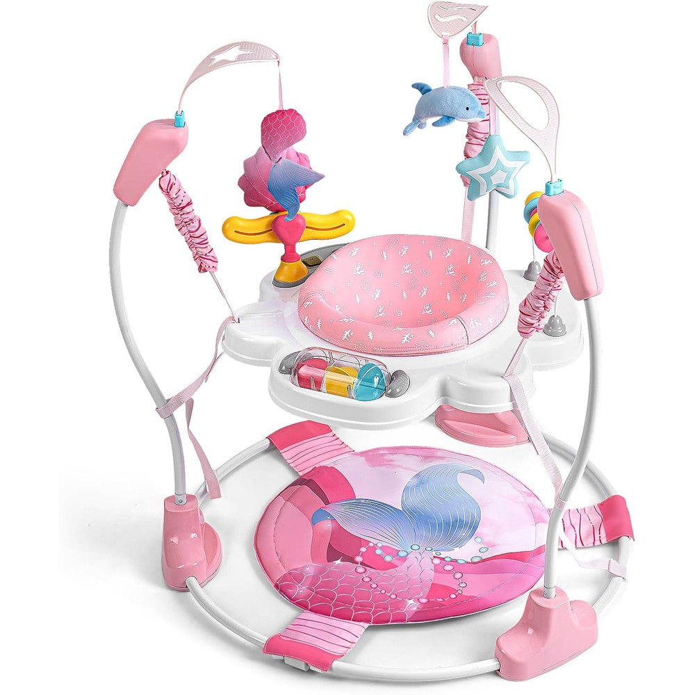 Monniebaby mermaid themed baby jumper activity center front view