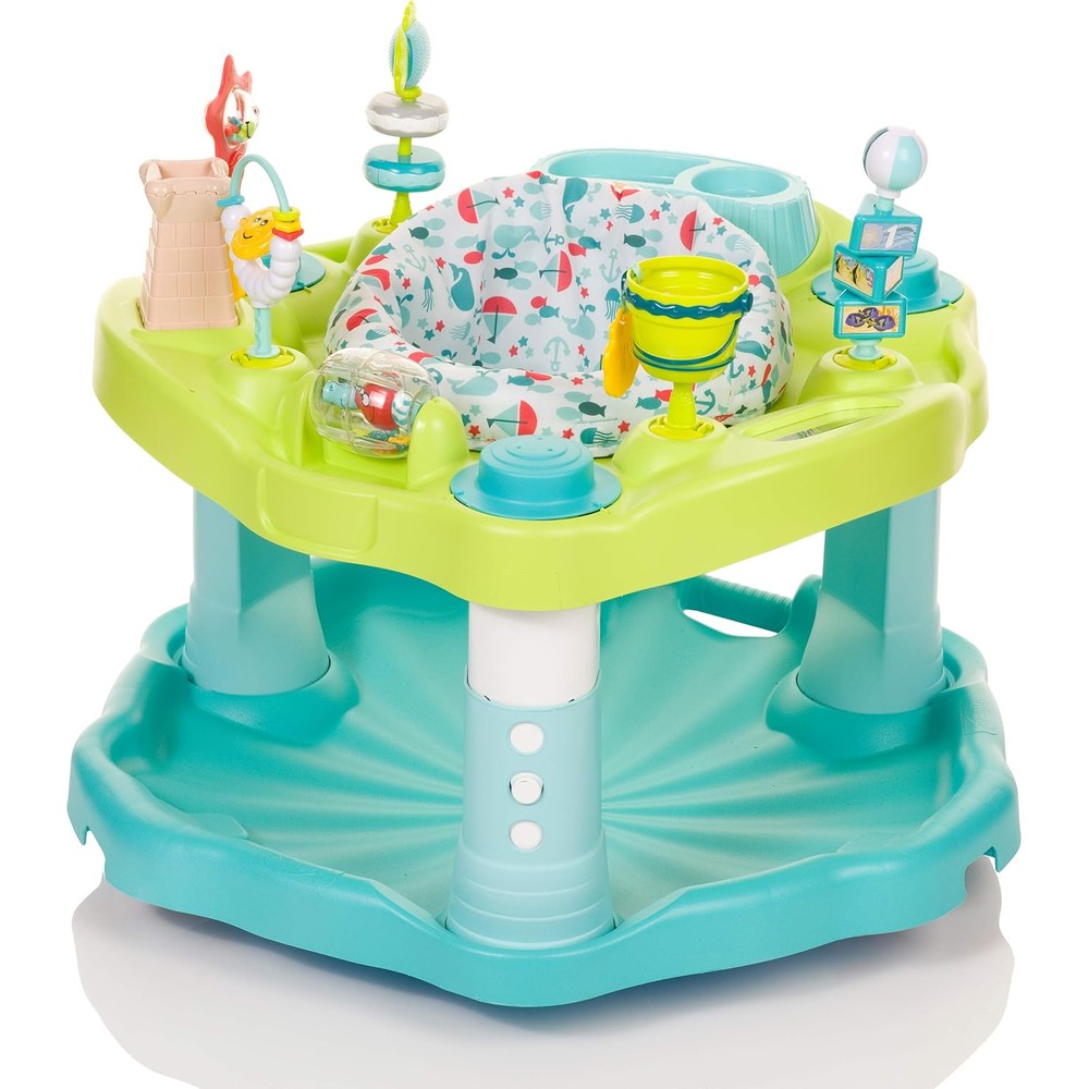 Evenflo ExerSaucer Seaside Splash Activity Center front view
