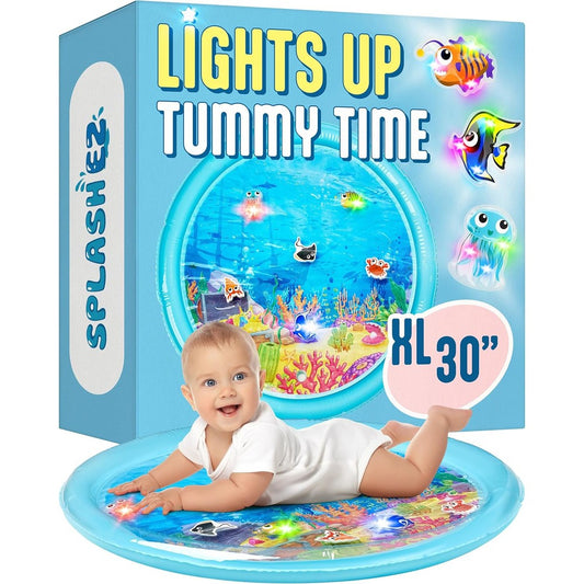 SplashEZ Lights Up Tummy Time Water Mat front packaging view