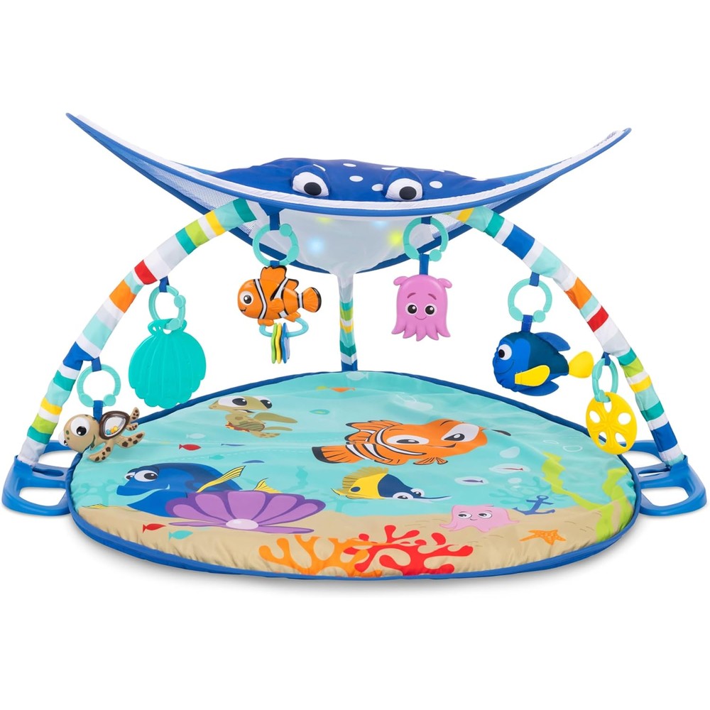 Bright Starts Disney Baby Finding Nemo Mr. Ray activity gym front view