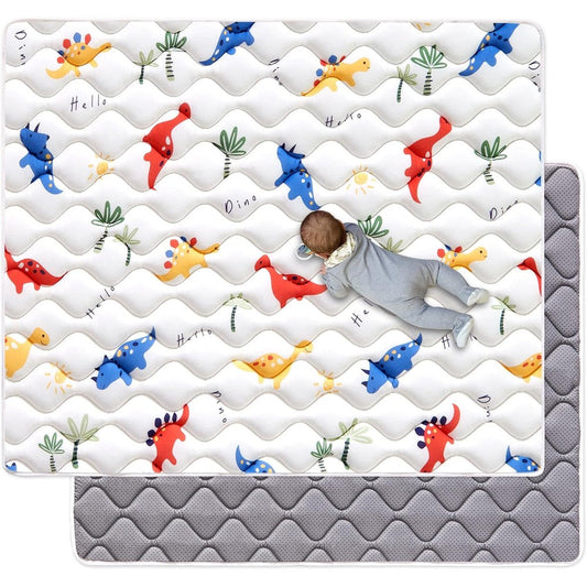 Vividvibebearpas premium odorless foam baby play mat front view