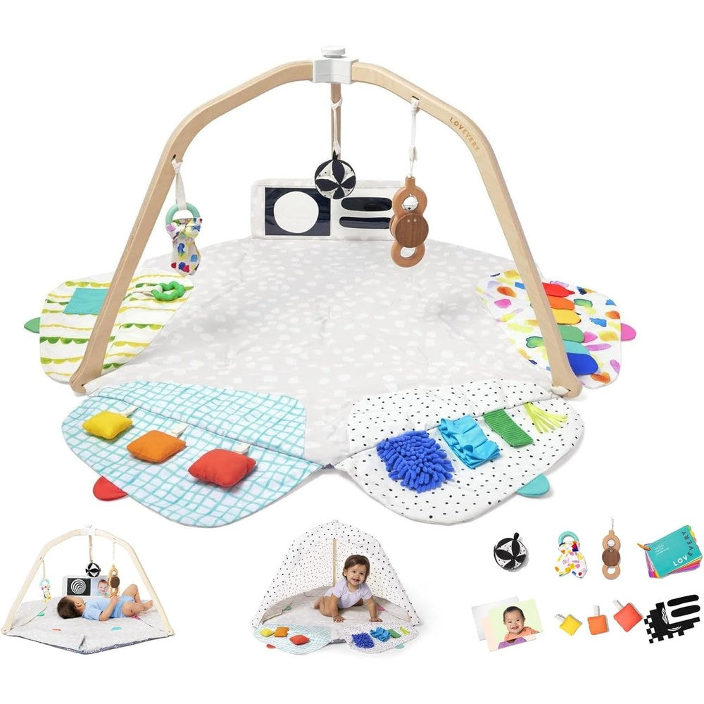 Lovevery The Play Gym front view developmental activity mat