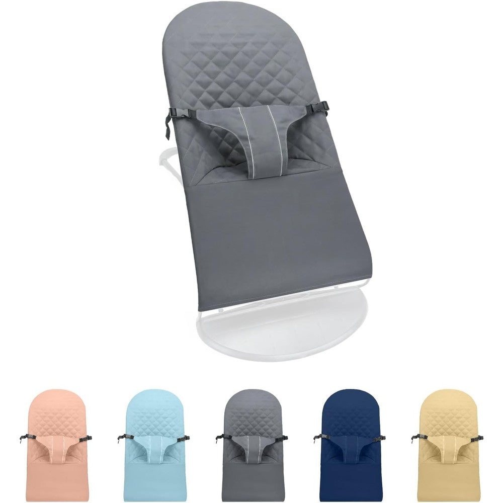 UWSTE Ajrwiiy fabric seat bouncer replacement cover front view grey