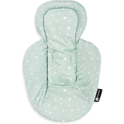 4moms RockaRoo and MamaRoo infant insert front view in green and grey