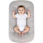 Boxigo Easyforall baby lounger front view in grey