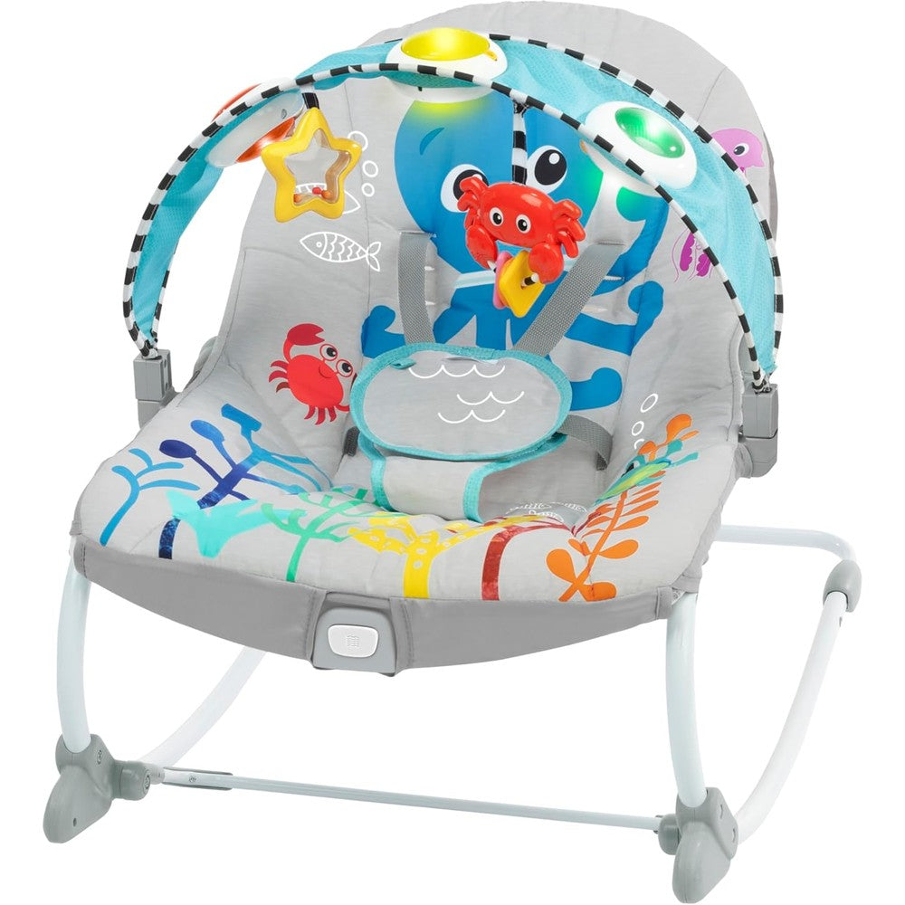 Baby Einstein Ocean Explorers Kick To It Opus Musical Infant To Toddler Rocker front view