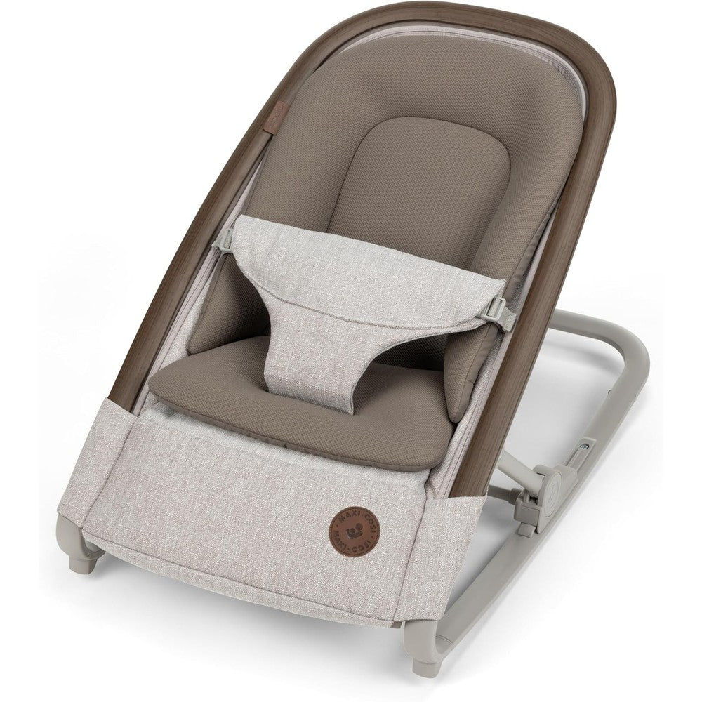 Maxi-Cosi Kori 2-in-1 baby bouncer front view in truffle color