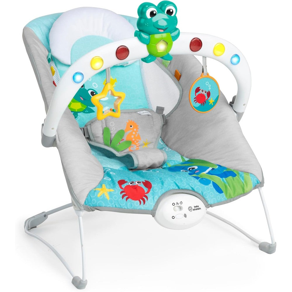 Baby Einstein Ocean Explorers Kick To It Neptune Musical Bouncer Infant Seat For Ages 0 To 6 Months And Up To 20 Pounds - Image 1