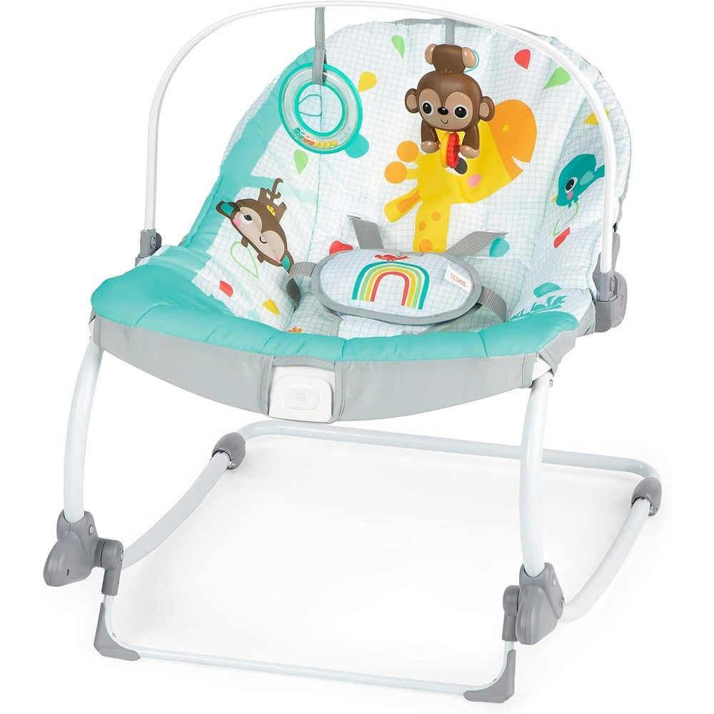 Bright Starts Wild Vibes Infant to Toddler Rocker front view