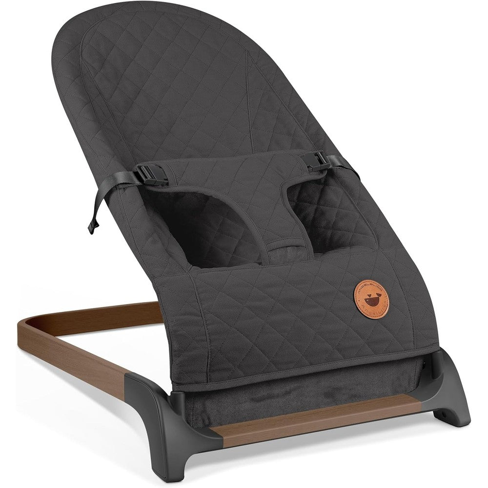 Angelbliss baby bouncer front view in anthracite gray