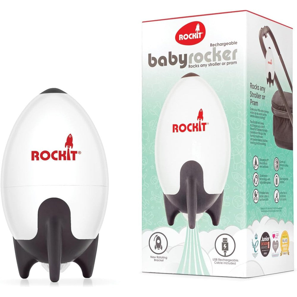 Baby Concierge Rockit portable baby stroller rocker front view