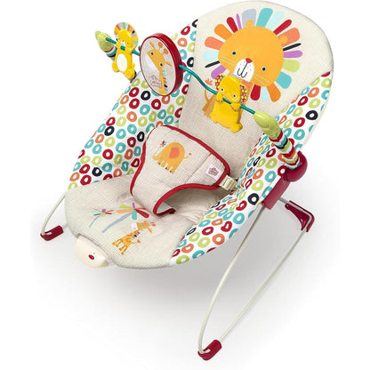 Bright Starts Playful Pinwheels Portable Baby Bouncer front view