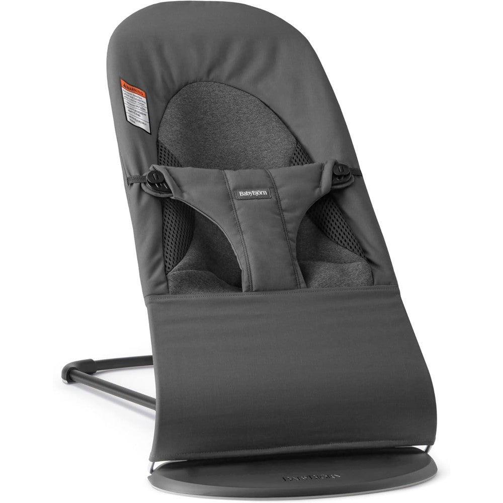 BabyBjörn Bouncer Balance Soft Dark Gray front view