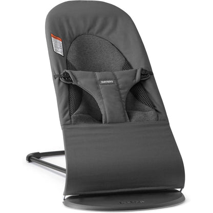 BabyBjörn Bouncer Balance Soft Dark Gray front view