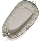 Tarjodgy baby lounger front view showcasing silver breathable cotton infant nest