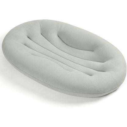Happle Sunny newborn baby lounger front view in light grey