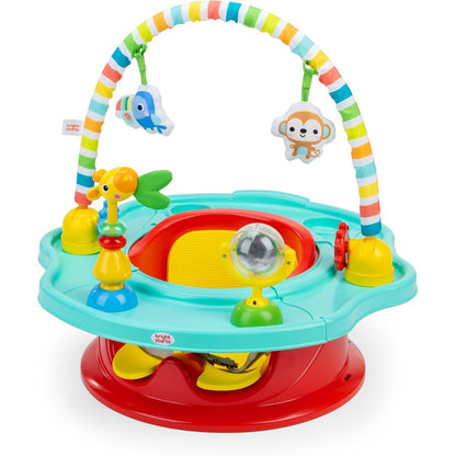 Bright Starts 3-in-1 SuperSeat Playful Paradise front view for infants