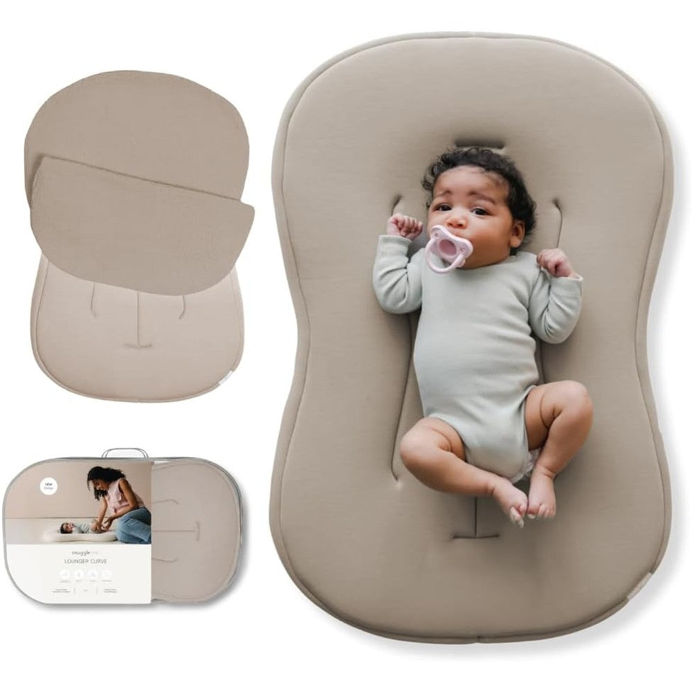 Snuggle Me Baby Lounger Curve Birch front view