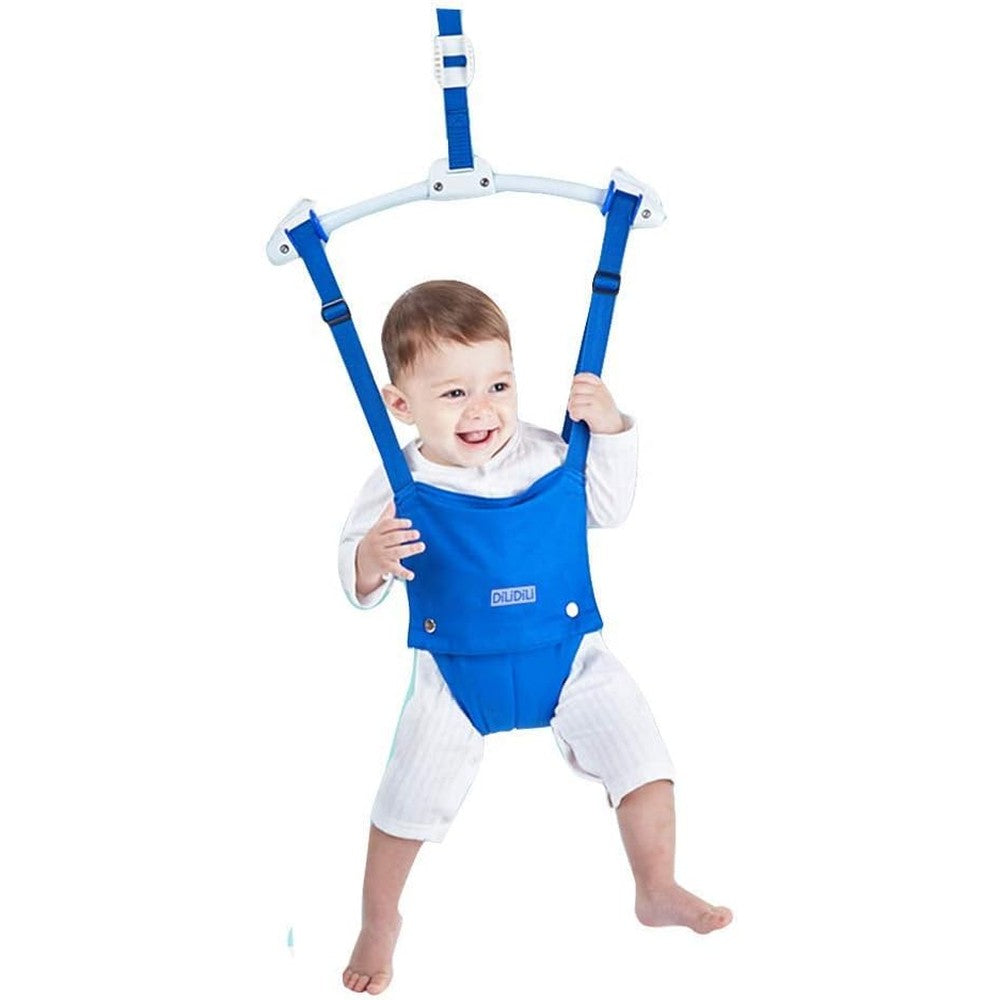 DiLiDiLi baby door jumper front view with secure clamp