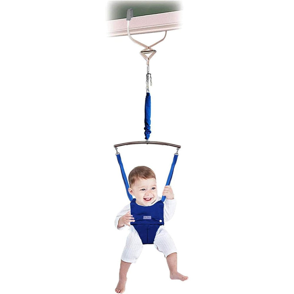DiLiDiLi baby door jumper exerciser with blue harness