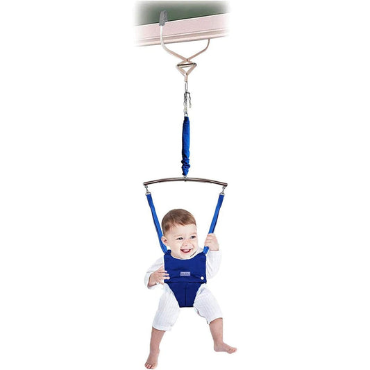 DiLiDiLi baby door jumper exerciser with blue harness